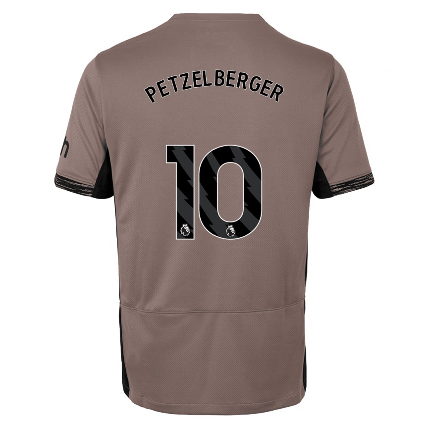 Women  Ramona Petzelberger #10 Dark Beige Third Jersey 2023/24 T-Shirt