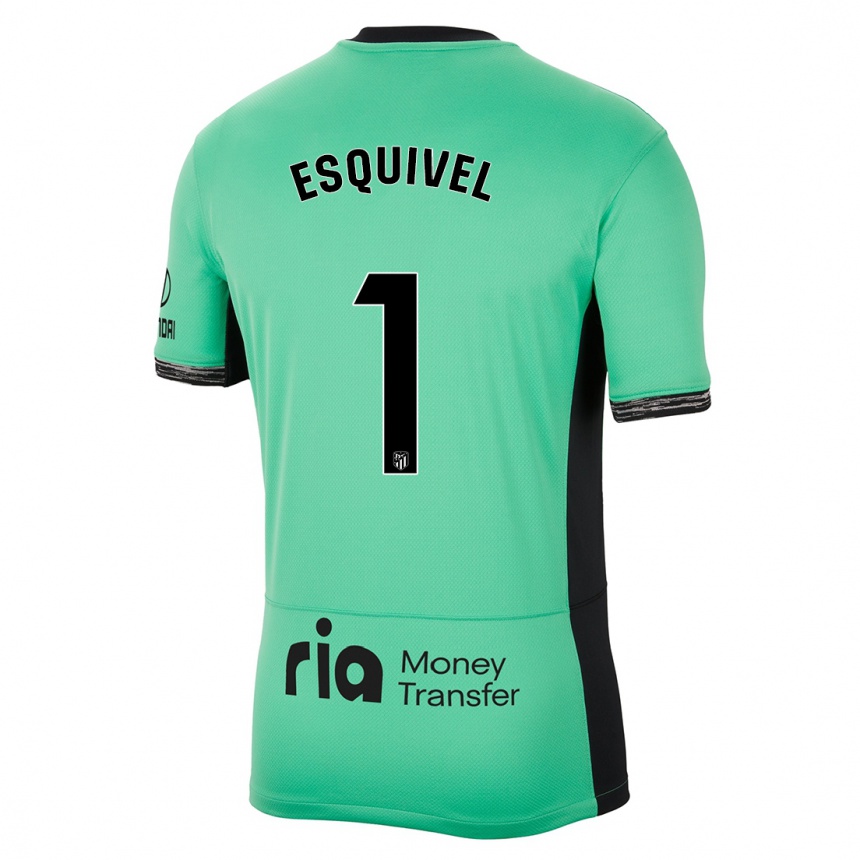 Women  Salvi Esquivel #1 Spring Green Third Jersey 2023/24 T-Shirt