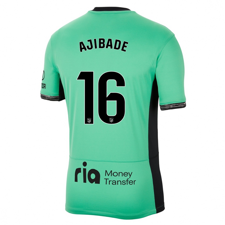 Women  Rasheedat Ajibade #16 Spring Green Third Jersey 2023/24 T-Shirt