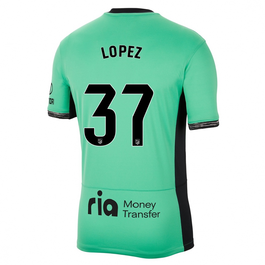 Women  Alex Lopez #37 Spring Green Third Jersey 2023/24 T-Shirt