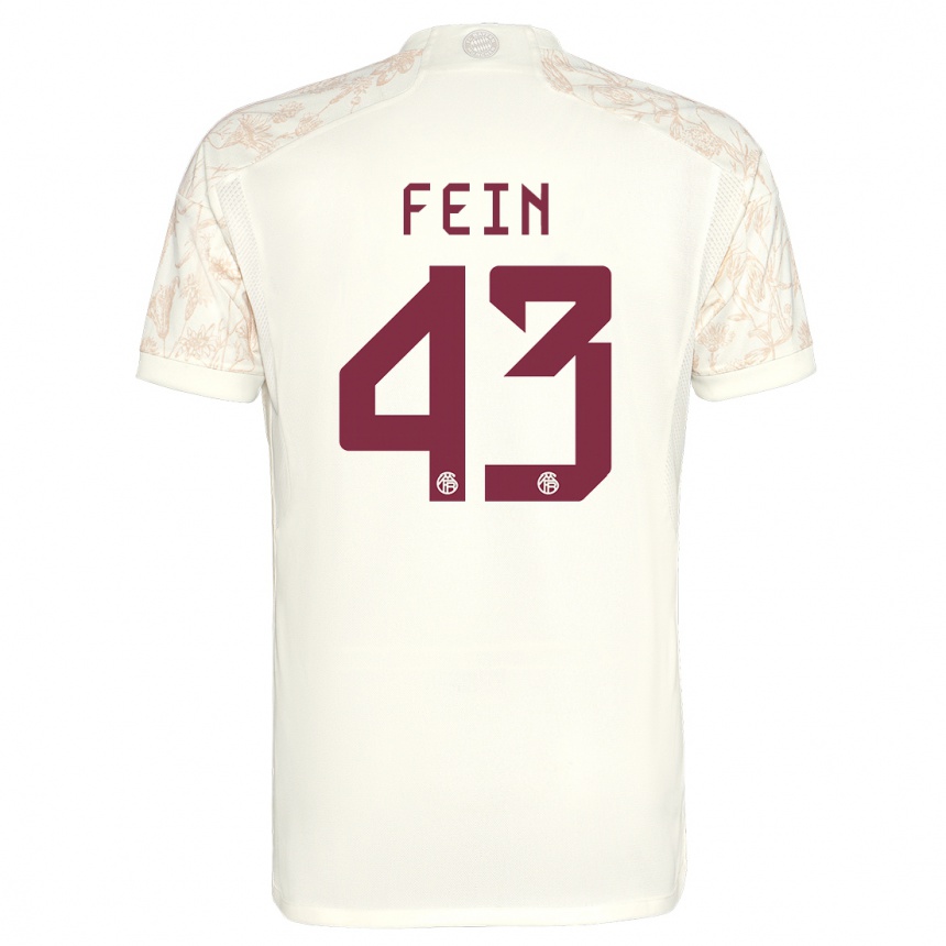 Women  Adrian Fein #43 Off White Third Jersey 2023/24 T-Shirt