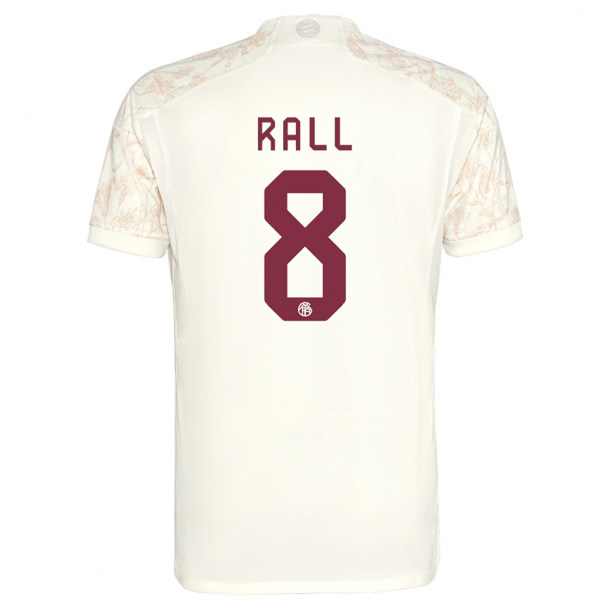 Women  Maximiliane Rall #8 Off White Third Jersey 2023/24 T-Shirt