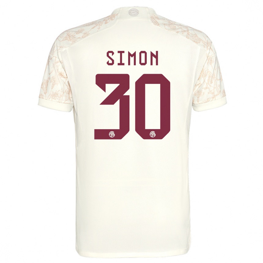 Women  Carolin Simon #30 Off White Third Jersey 2023/24 T-Shirt