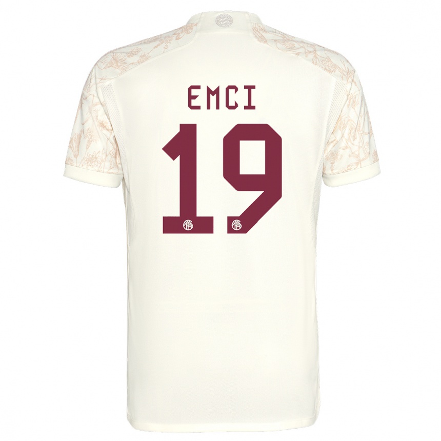 Women  Ben Emci #19 Off White Third Jersey 2023/24 T-Shirt