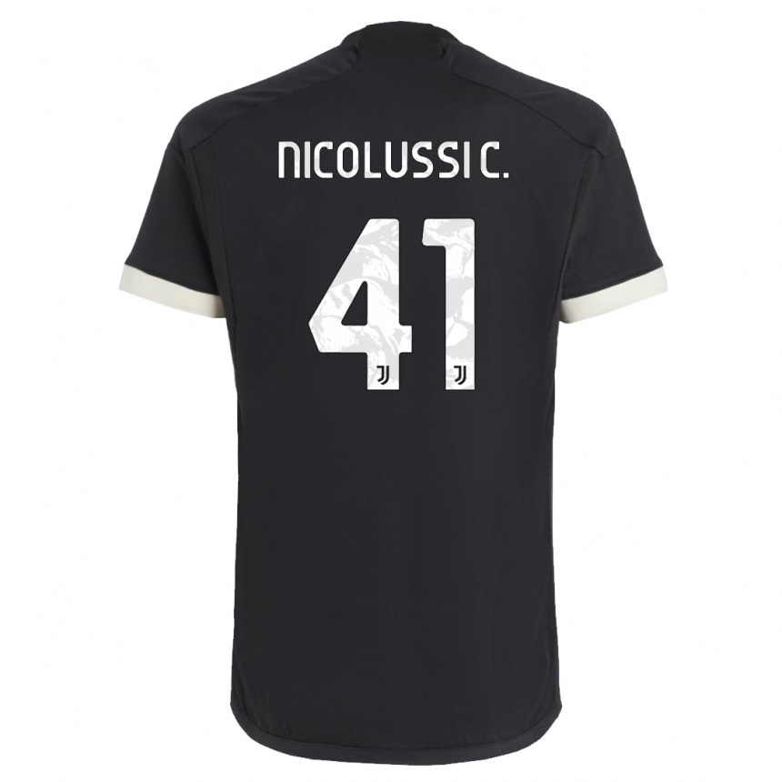 Women  Hans Nicolussi Caviglia #41 Black Third Jersey 2023/24 T-Shirt