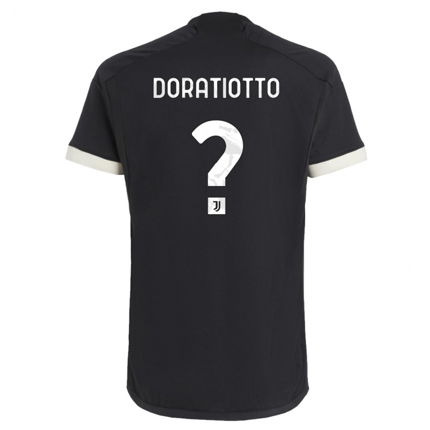 Women  Giulio Doratiotto #0 Black Third Jersey 2023/24 T-Shirt