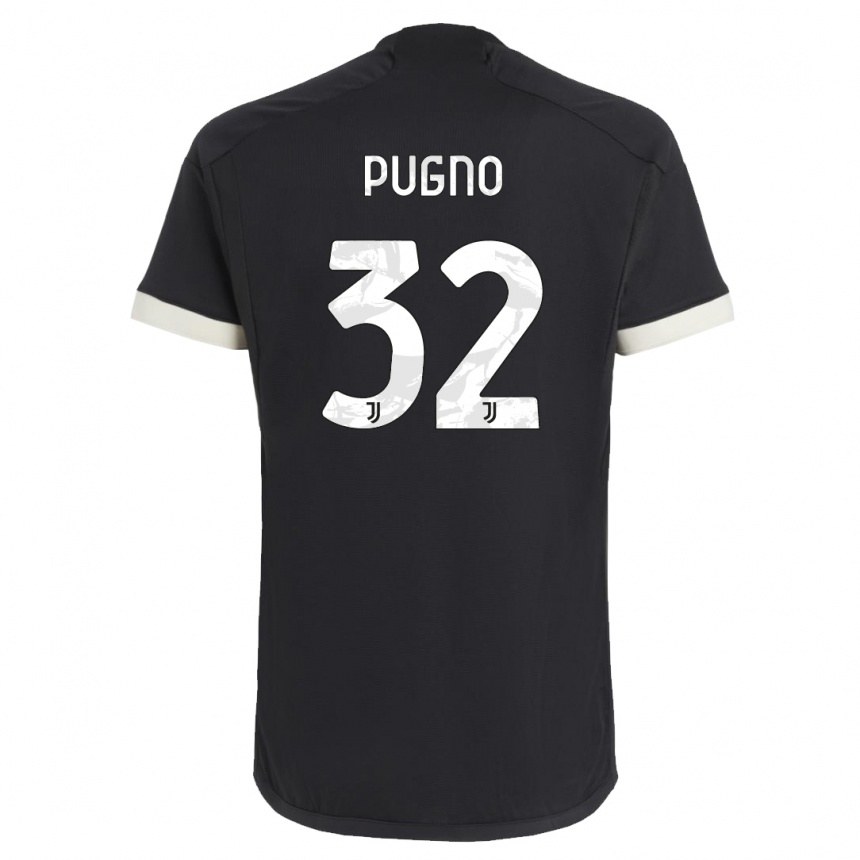 Women  Diego Pugno #32 Black Third Jersey 2023/24 T-Shirt