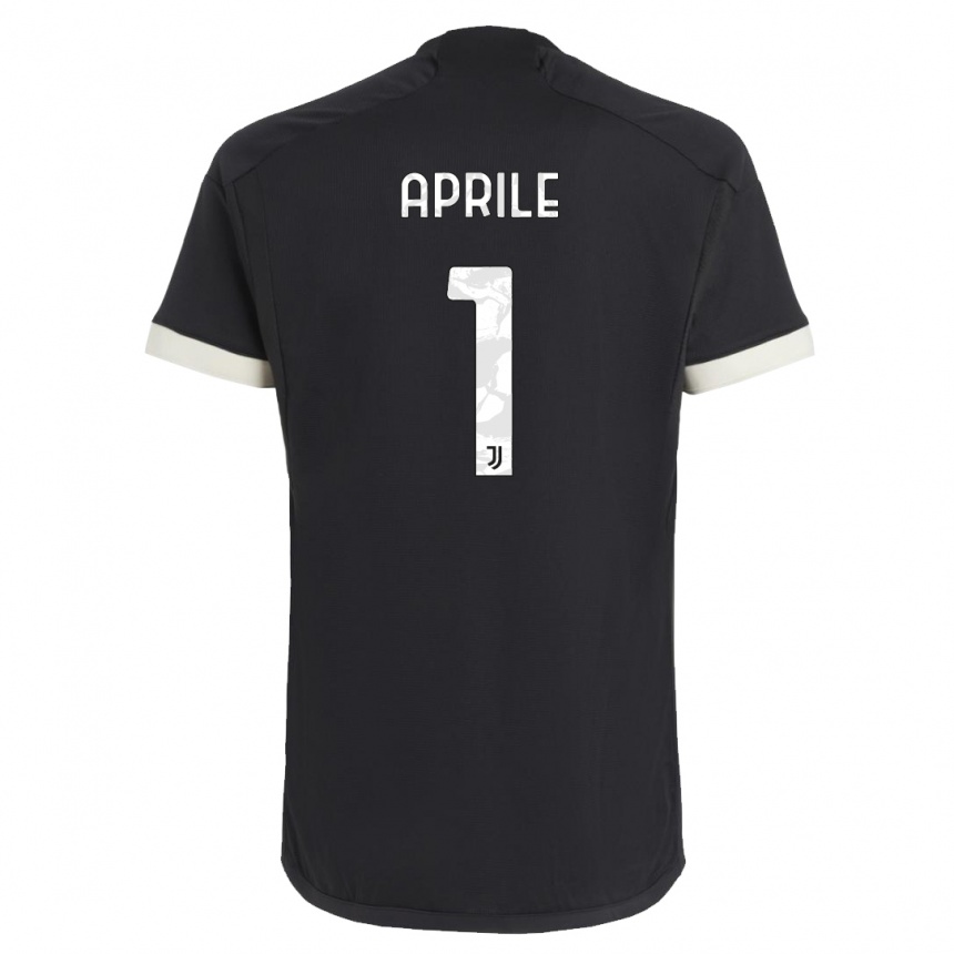 Women  Roberta Aprile #1 Black Third Jersey 2023/24 T-Shirt