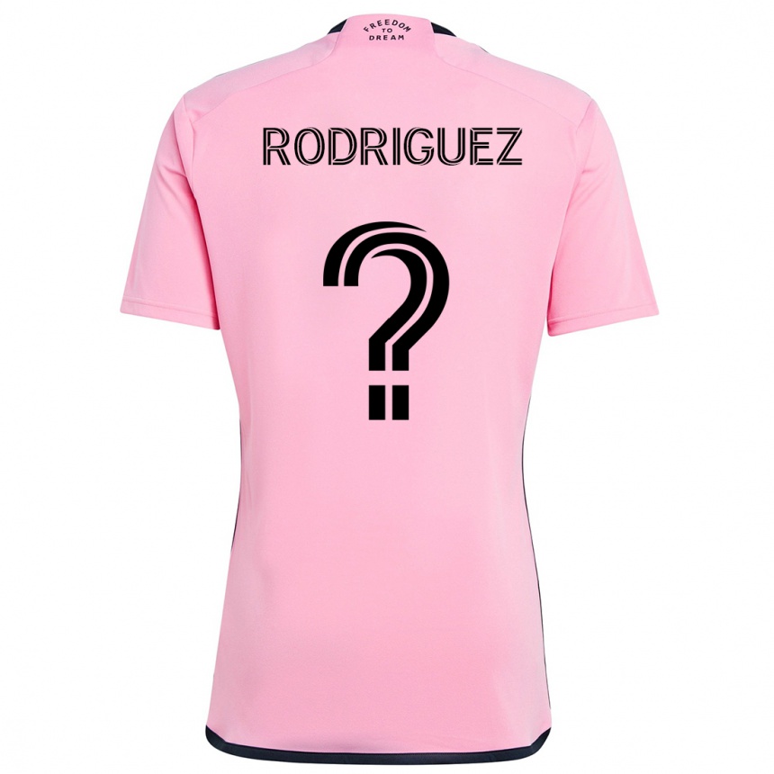 Kids Football Emerson Rodríguez #0 Pink Home Jersey 2024/25 T-Shirt