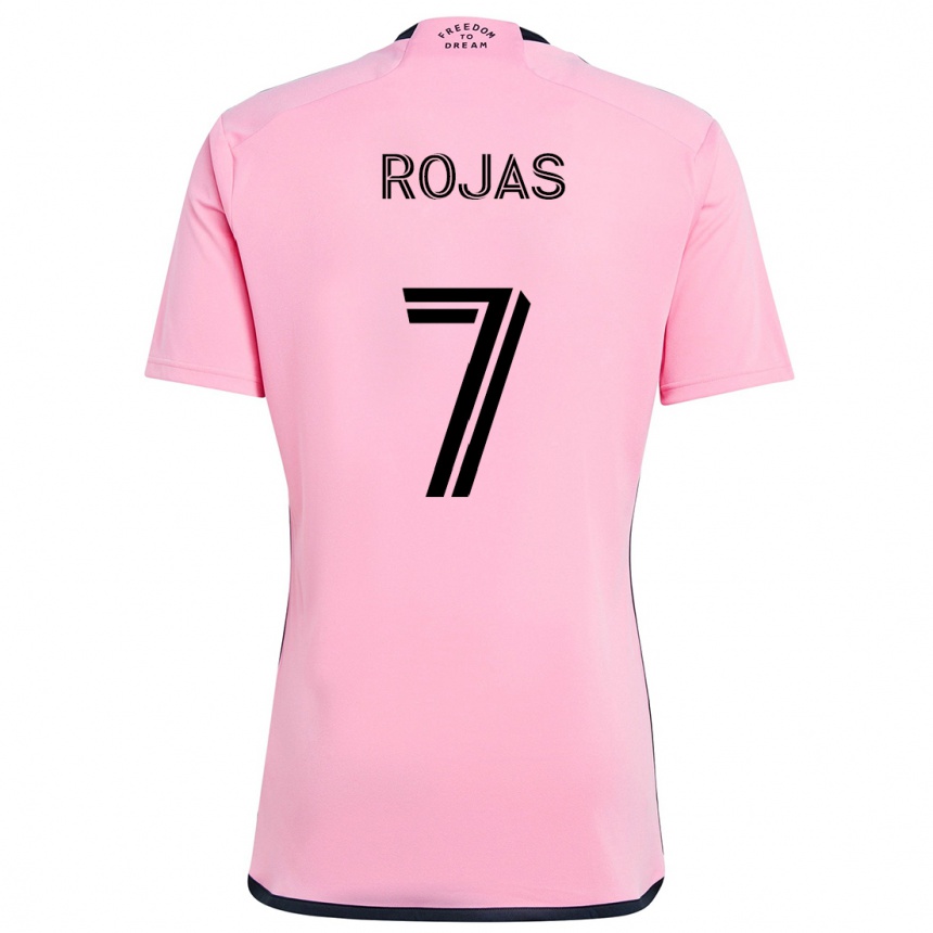 Kids Football Matías Rojas #7 Pink Home Jersey 2024/25 T-Shirt