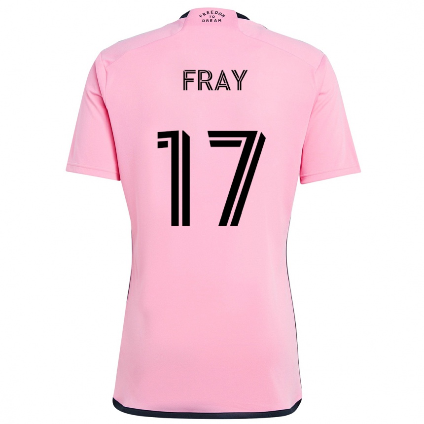 Kids Football Ian Fray #17 Pink Home Jersey 2024/25 T-Shirt