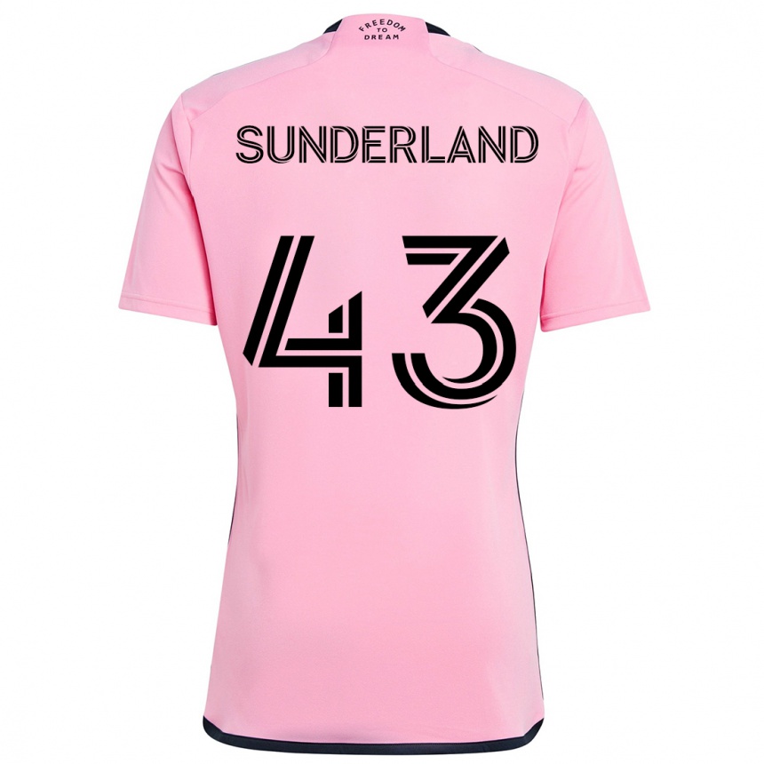 Kids Football Lawson Sunderland #43 Pink Home Jersey 2024/25 T-Shirt