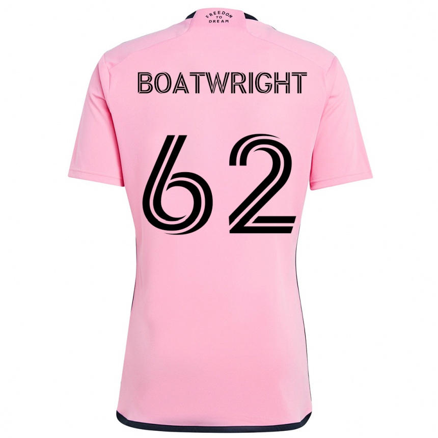 Kids Football Israel Boatwright #62 Pink Home Jersey 2024/25 T-Shirt