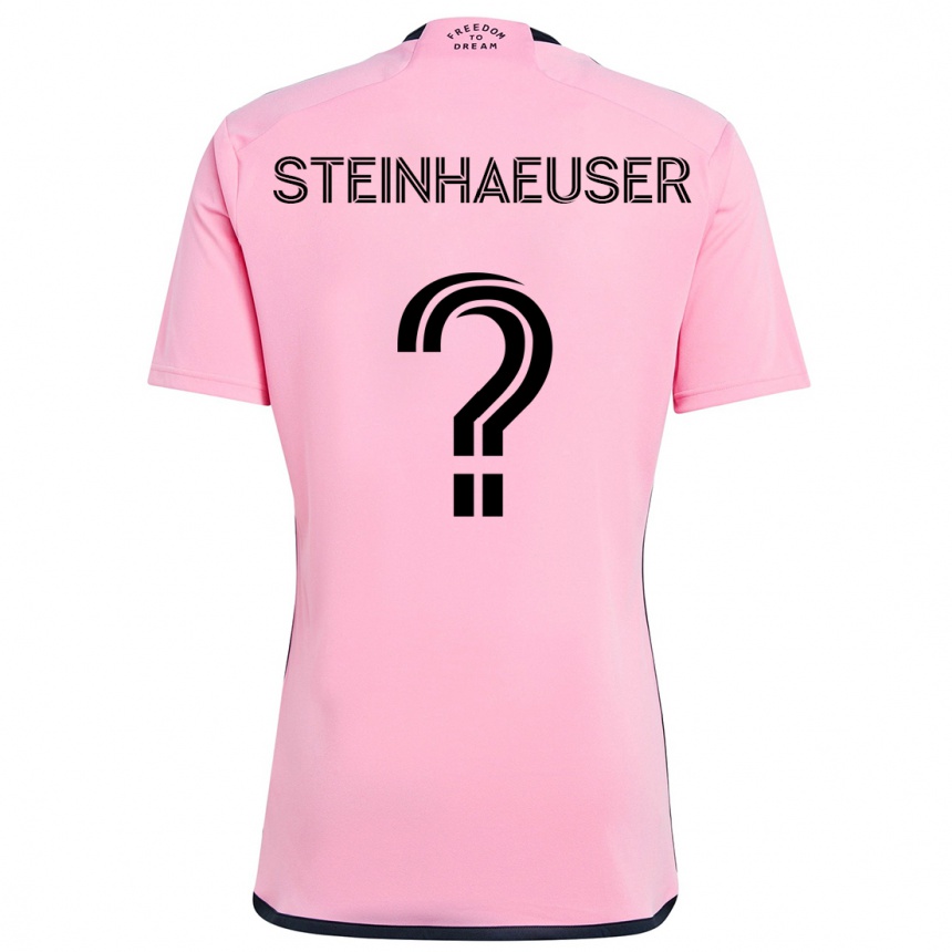 Kids Football Marcus Steinhaeuser #0 Pink Home Jersey 2024/25 T-Shirt