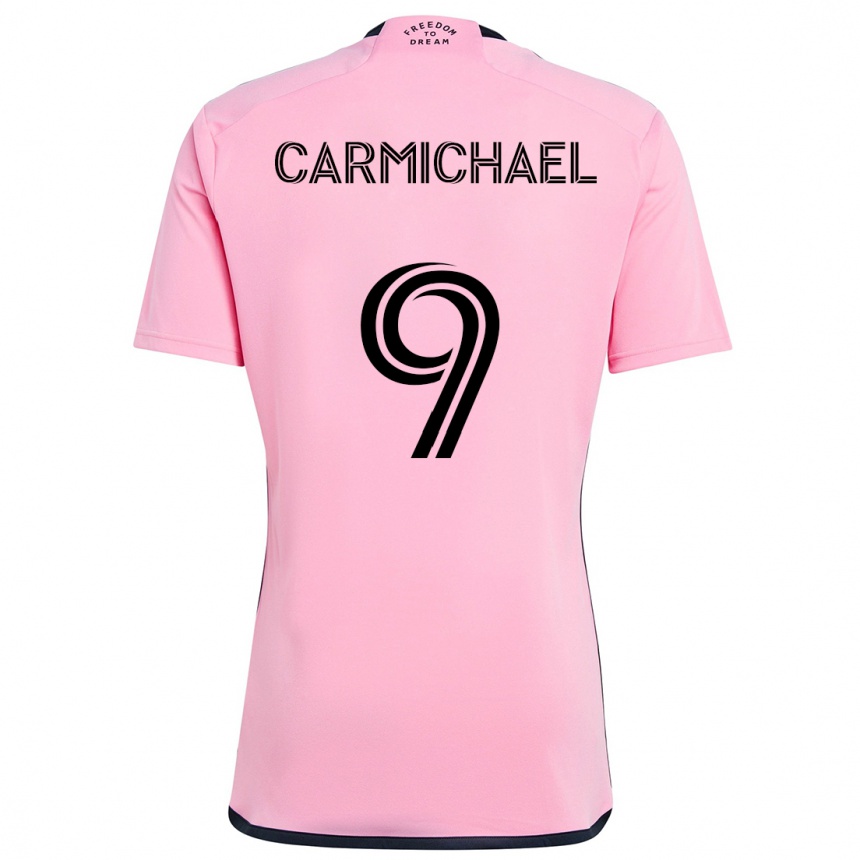 Kids Football Ryan Carmichael #9 Pink Home Jersey 2024/25 T-Shirt