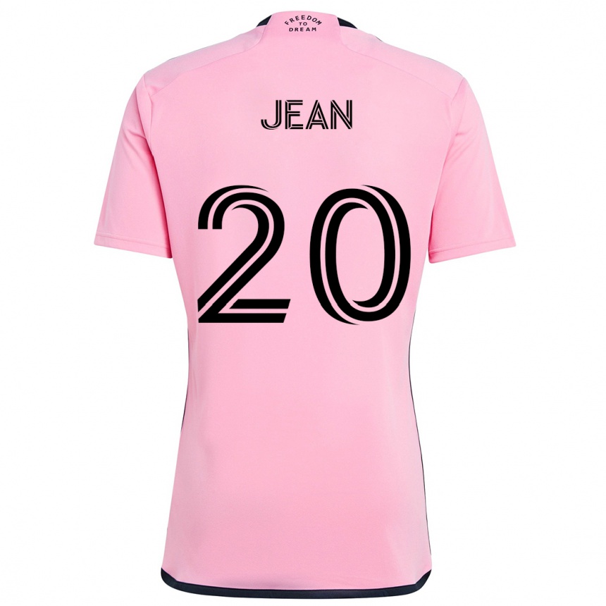 Kids Football Corentin Jean #20 Pink Home Jersey 2024/25 T-Shirt