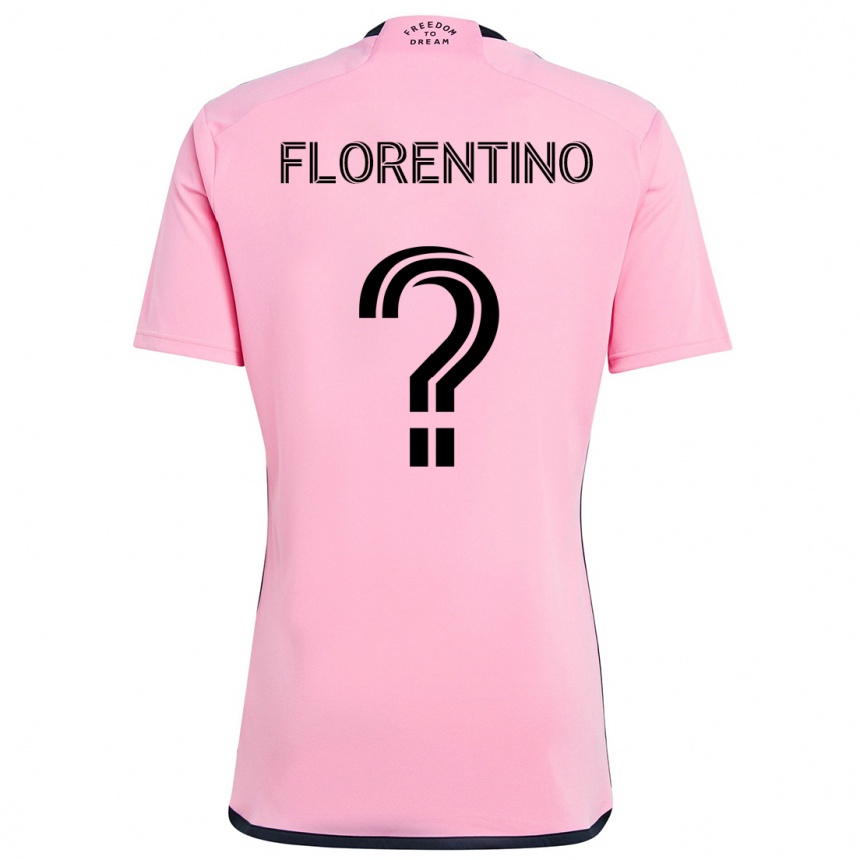 Kids Football Gabriel Florentino #0 Pink Home Jersey 2024/25 T-Shirt