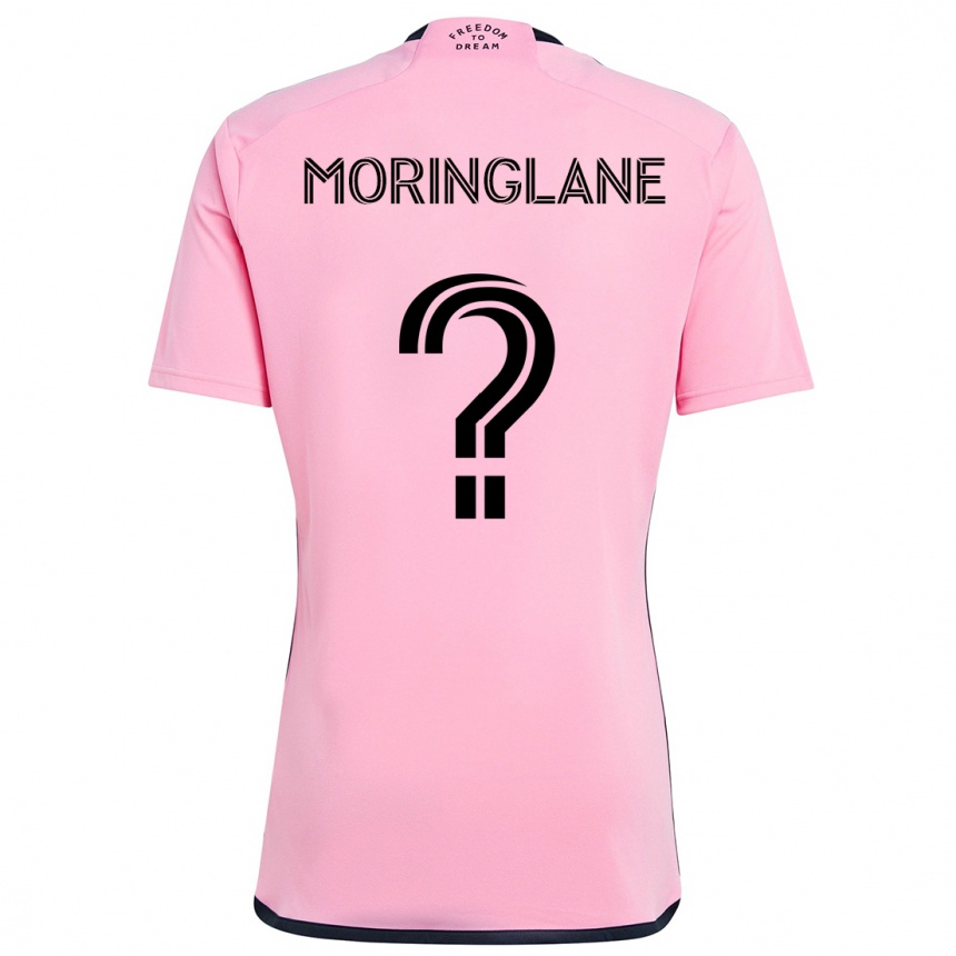 Kids Football Luis Moringlane #0 Pink Home Jersey 2024/25 T-Shirt