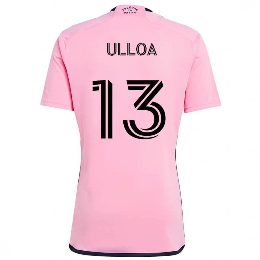 Kids Football Víctor Ulloa #13 Pink Home Jersey 2024/25 T-Shirt