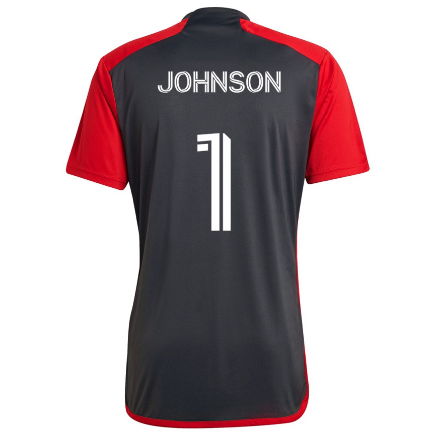 Kids Football Sean Johnson #1 Grayn Red Home Jersey 2024/25 T-Shirt