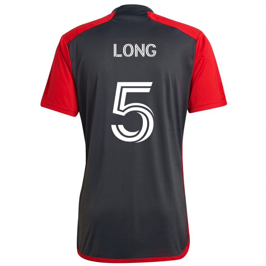 Kids Football Kevin Long #5 Grayn Red Home Jersey 2024/25 T-Shirt