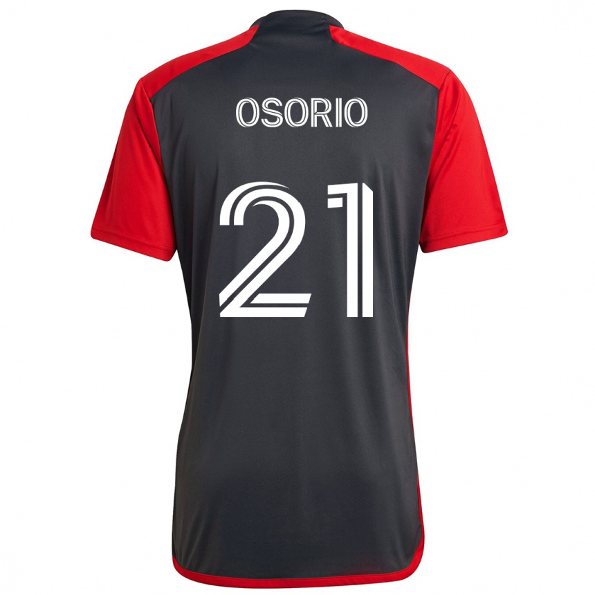 Kids Football Jonathan Osorio #21 Grayn Red Home Jersey 2024/25 T-Shirt