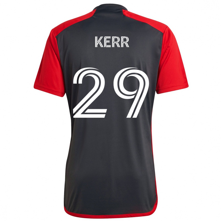 Kids Football Deandre Kerr #29 Grayn Red Home Jersey 2024/25 T-Shirt