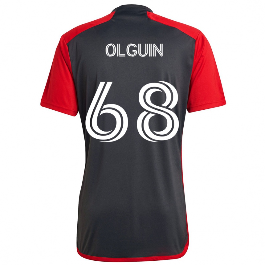 Kids Football Lucas Olguin #68 Grayn Red Home Jersey 2024/25 T-Shirt