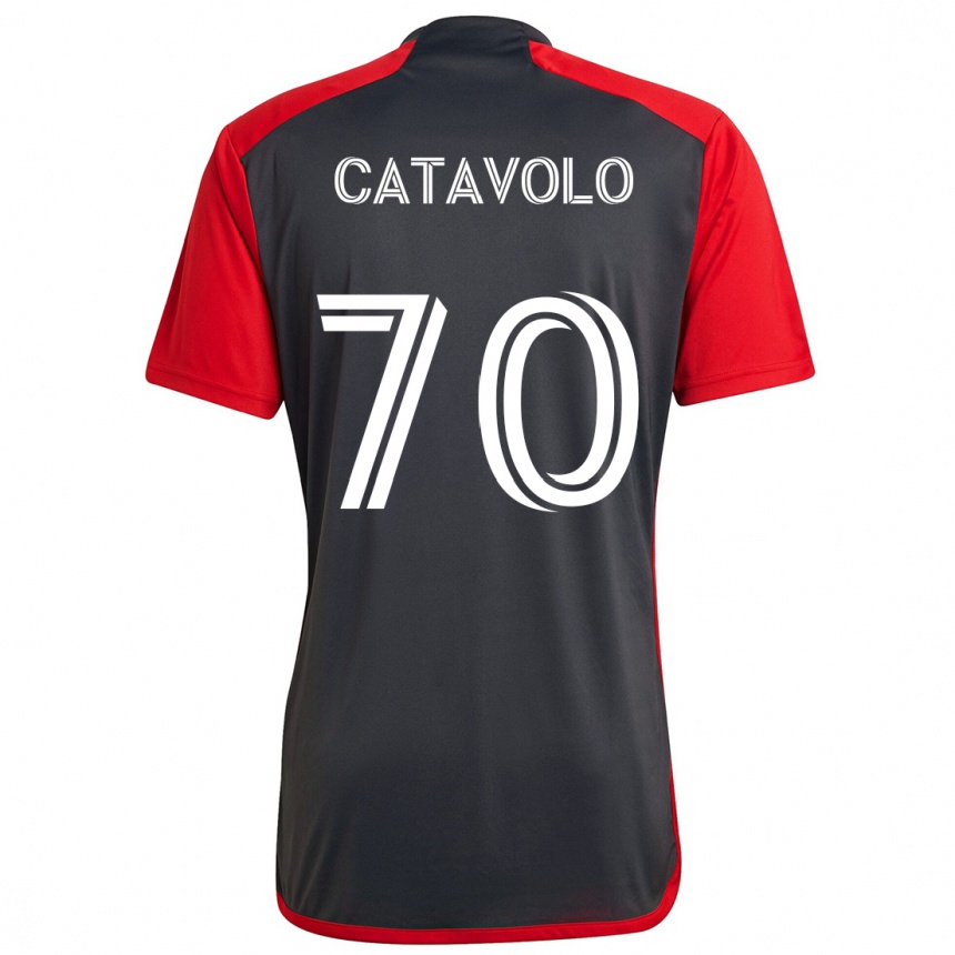 Kids Football Matthew Catavolo #70 Grayn Red Home Jersey 2024/25 T-Shirt