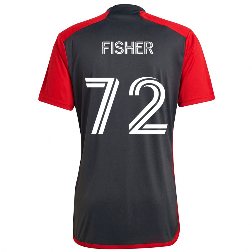 Kids Football Mark Fisher #72 Grayn Red Home Jersey 2024/25 T-Shirt