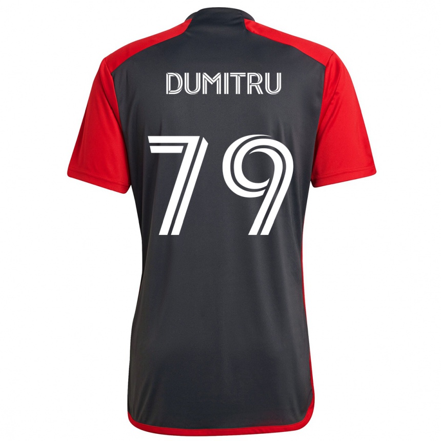 Kids Football Andrei Dumitru #79 Grayn Red Home Jersey 2024/25 T-Shirt