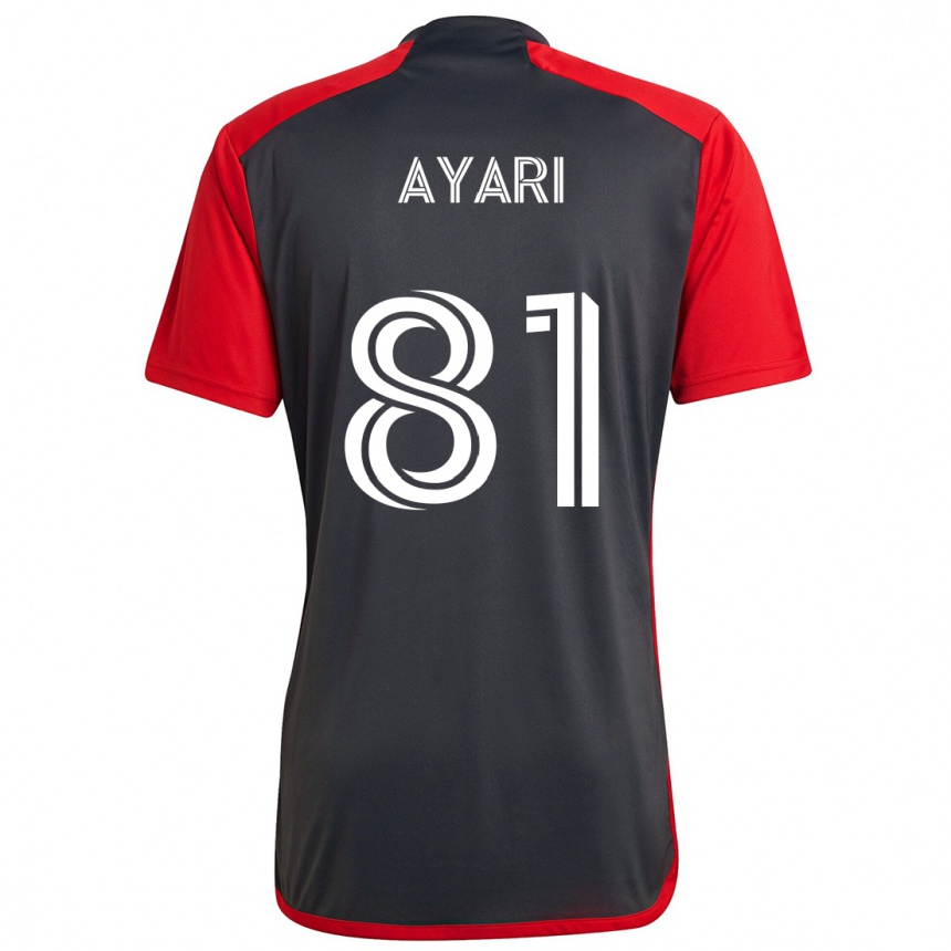 Kids Football Hassan Ayari #81 Grayn Red Home Jersey 2024/25 T-Shirt