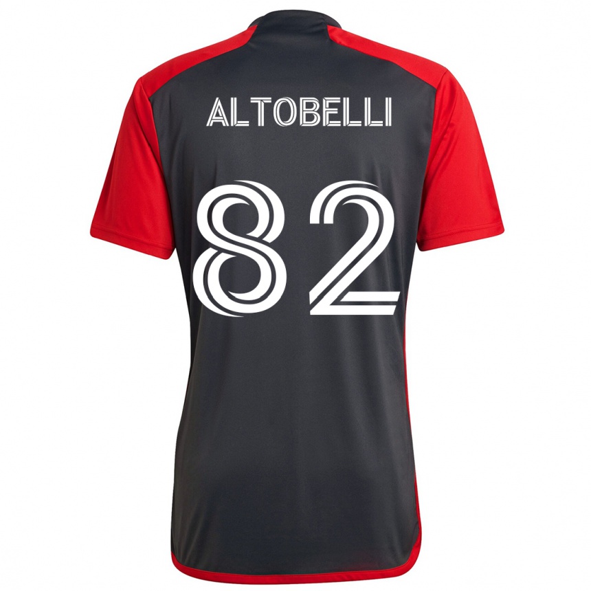 Kids Football Julian Altobelli #82 Grayn Red Home Jersey 2024/25 T-Shirt