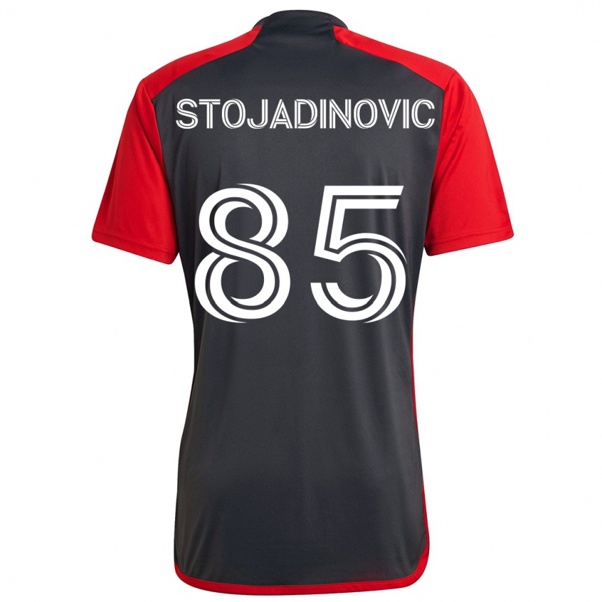 Kids Football Marko Stojadinovic #85 Grayn Red Home Jersey 2024/25 T-Shirt