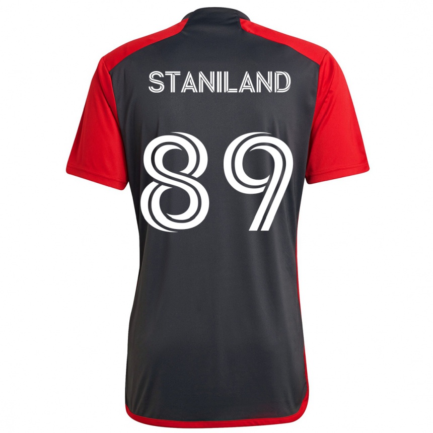 Kids Football Charlie Staniland #89 Grayn Red Home Jersey 2024/25 T-Shirt