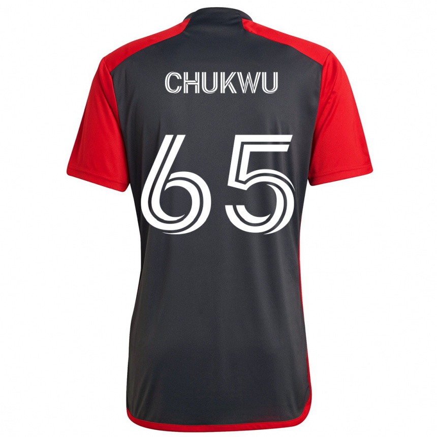 Kids Football Joses Chukwu #65 Grayn Red Home Jersey 2024/25 T-Shirt