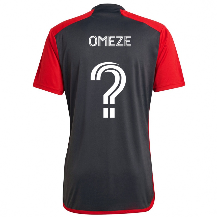 Kids Football Chimere Omeze #0 Grayn Red Home Jersey 2024/25 T-Shirt