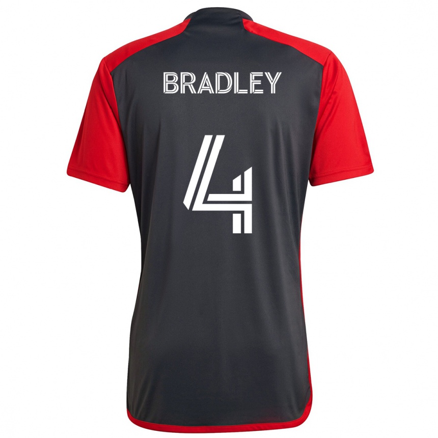 Kids Football Michael Bradley #4 Grayn Red Home Jersey 2024/25 T-Shirt