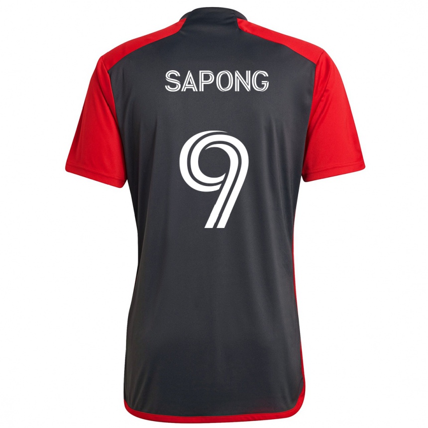 Kids Football C.j. Sapong #9 Grayn Red Home Jersey 2024/25 T-Shirt