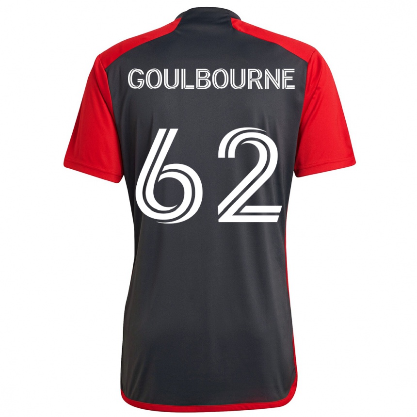 Kids Football Rohan Goulbourne #62 Grayn Red Home Jersey 2024/25 T-Shirt