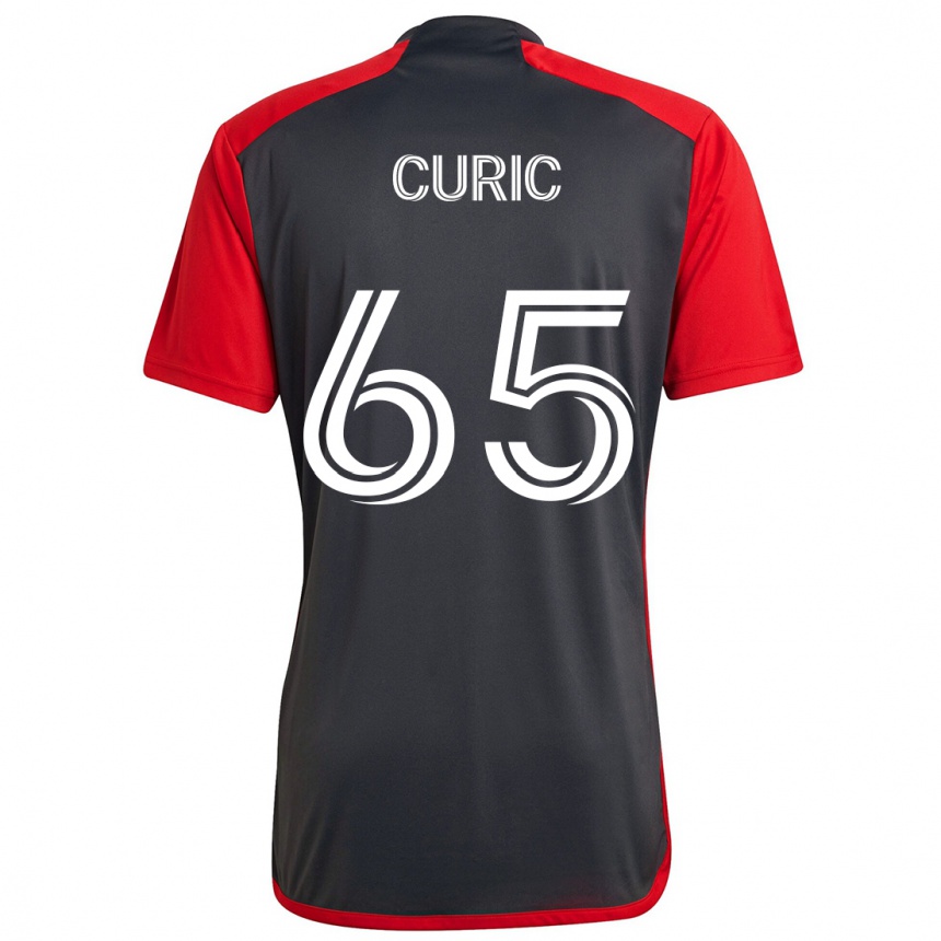 Kids Football Antony Curic #65 Grayn Red Home Jersey 2024/25 T-Shirt