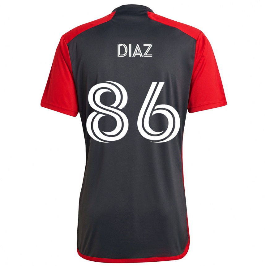 Kids Football Alec Díaz #86 Grayn Red Home Jersey 2024/25 T-Shirt