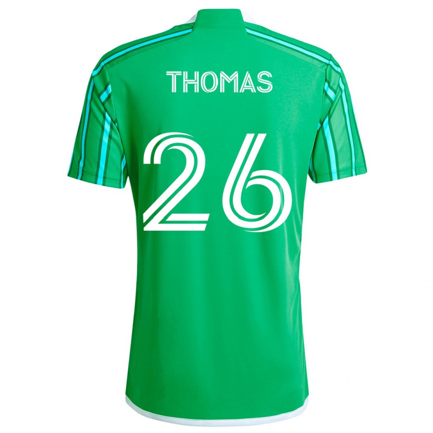 Kids Football Andrew Thomas #26 Green White Home Jersey 2024/25 T-Shirt