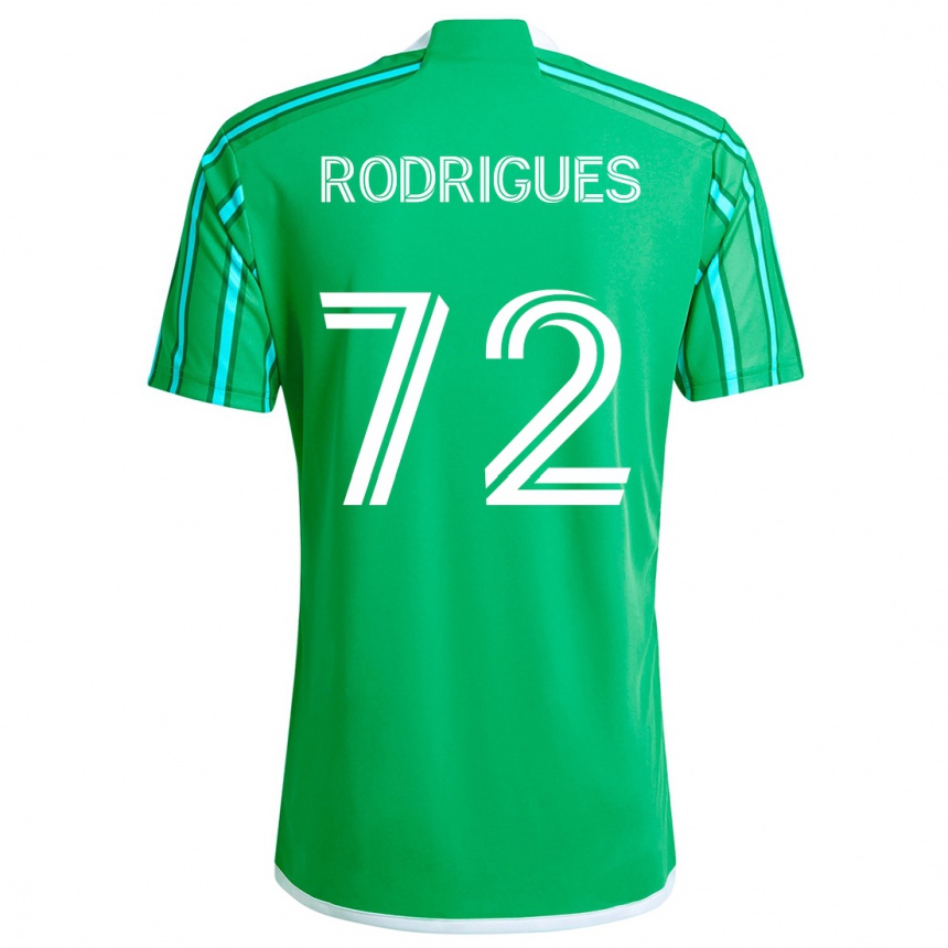 Kids Football Braudílio Rodrigues #72 Green White Home Jersey 2024/25 T-Shirt