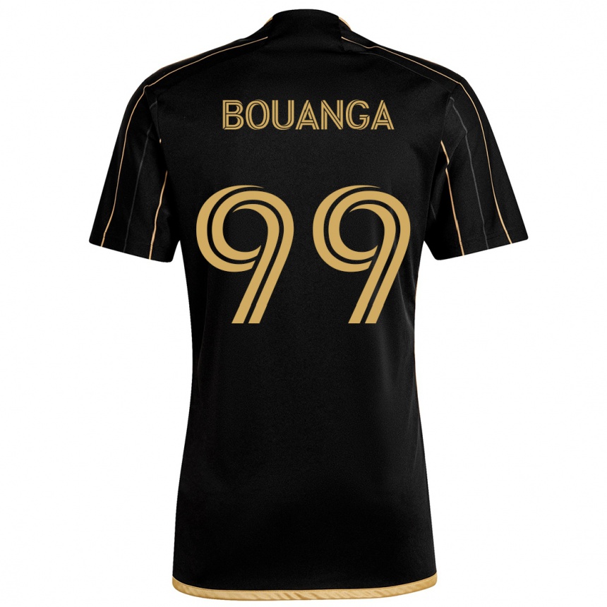 Kids Football Denis Bouanga #99 Black Gold Home Jersey 2024/25 T-Shirt