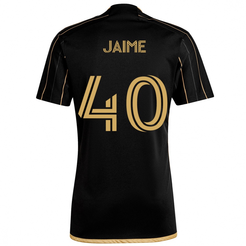 Kids Football Christopher Jaime #40 Black Gold Home Jersey 2024/25 T-Shirt