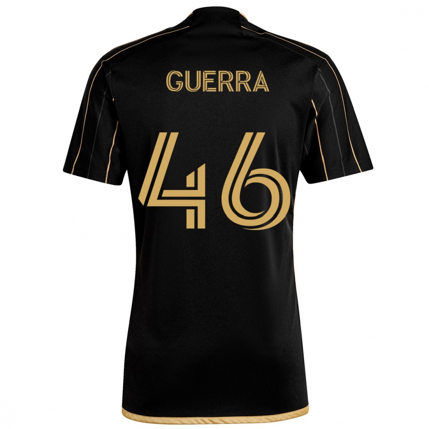 Kids Football Decarlo Guerra #46 Black Gold Home Jersey 2024/25 T-Shirt