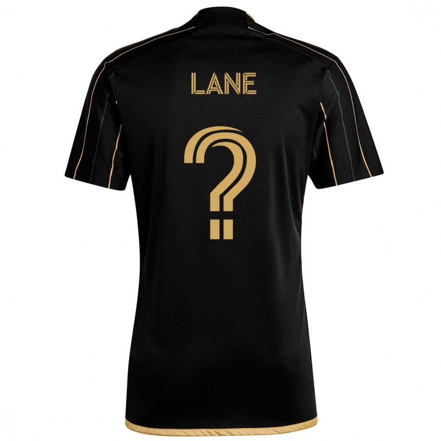 Kids Football James Lane #0 Black Gold Home Jersey 2024/25 T-Shirt