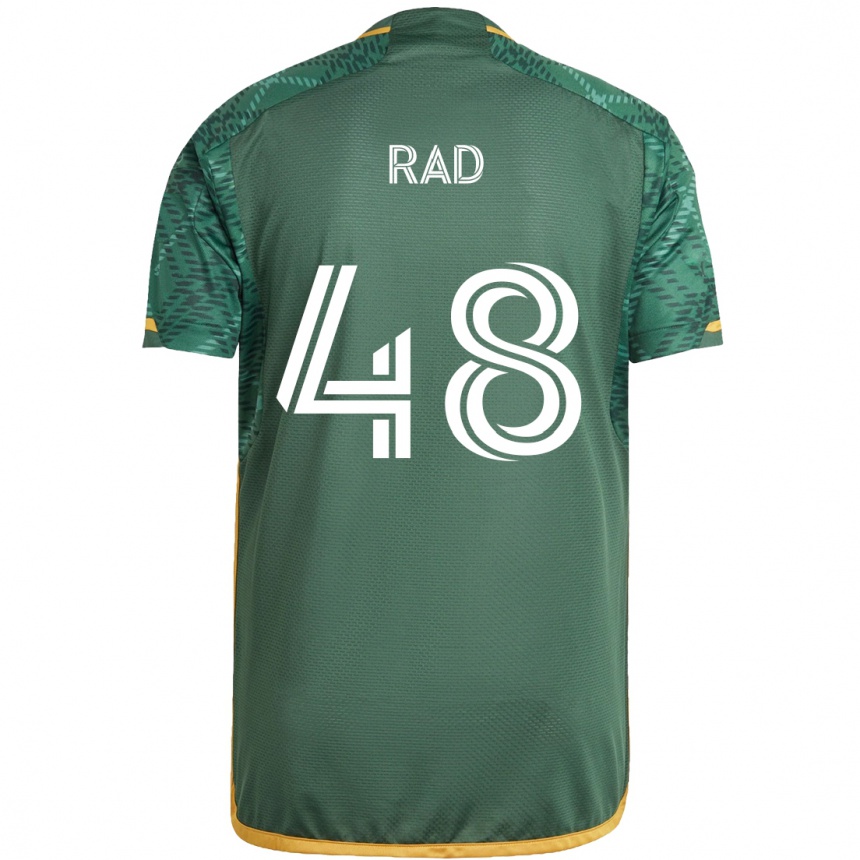 Kids Football Kaveh Rad #48 Green Orange Home Jersey 2024/25 T-Shirt