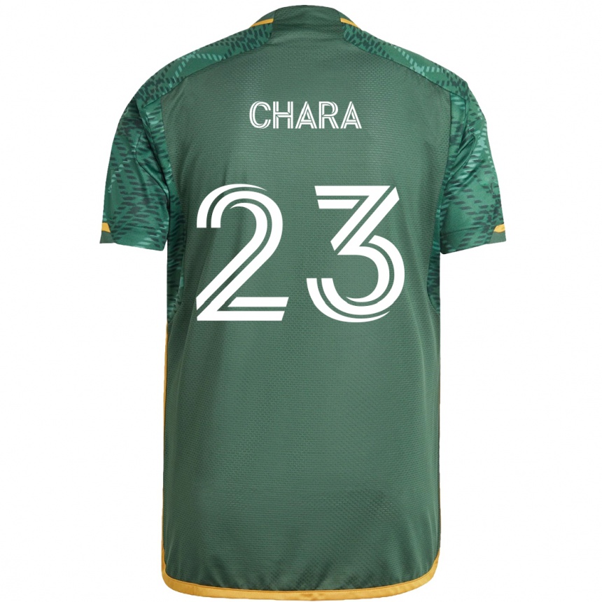 Kids Football Yimmi Chará #23 Green Orange Home Jersey 2024/25 T-Shirt